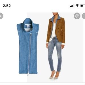 DISO!!!! This Veronica Beard Denim moto Dickey